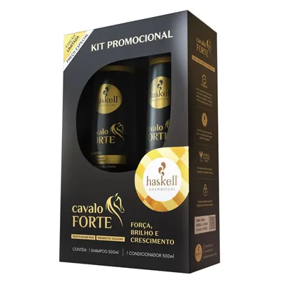 Kit Haskell Shampoo+Condicionador Cavalo Forte 500ml